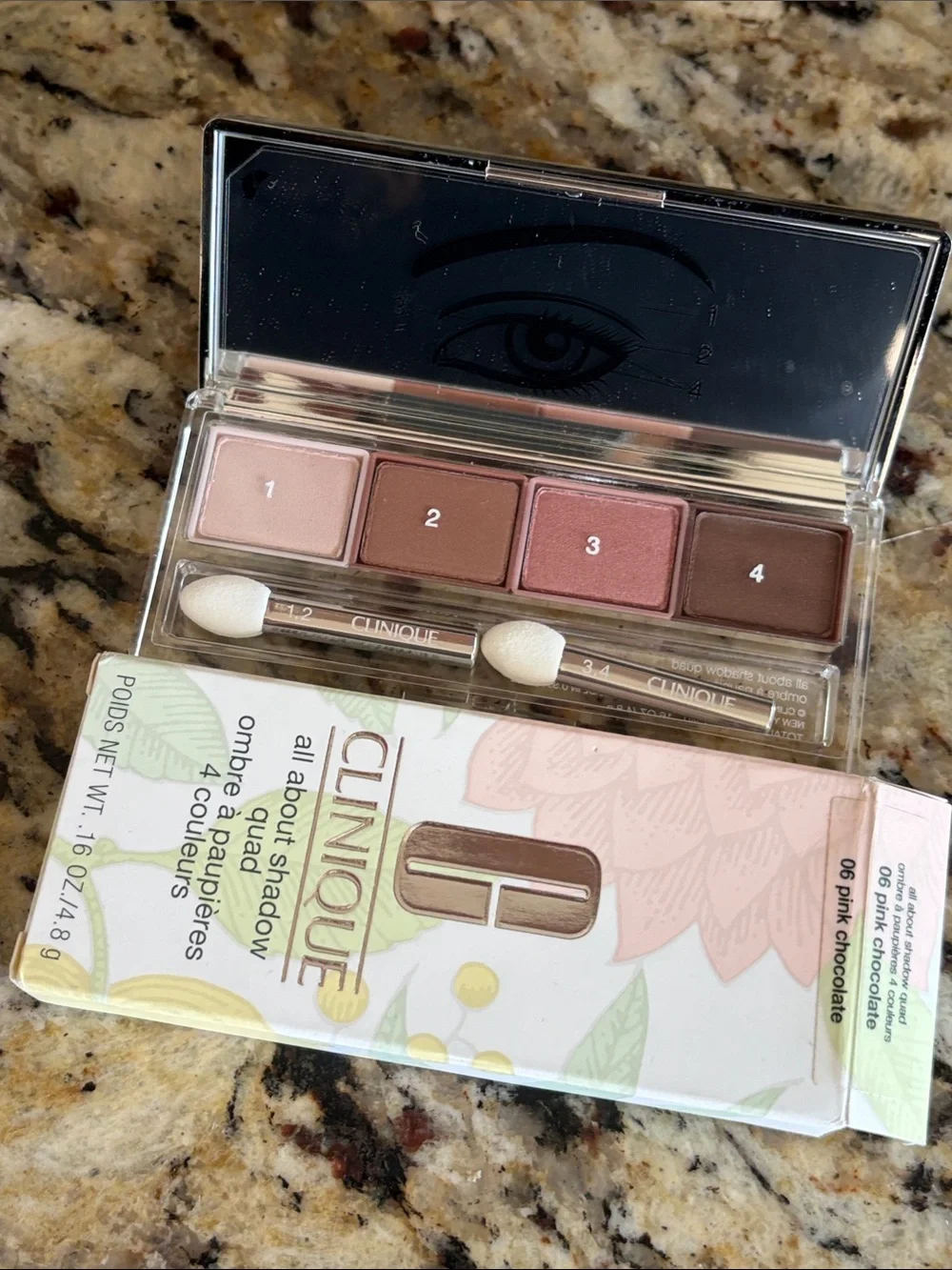 💕⚡️Clinique Pink Chocolate Eyeshadow Quad